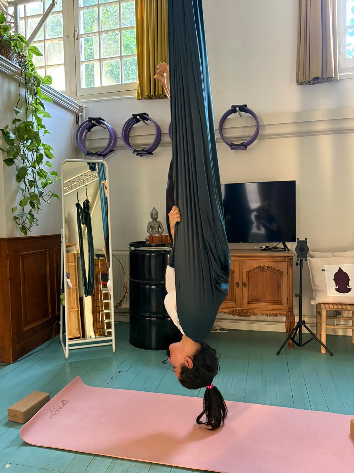 Aerial yoga ervaring Hannah